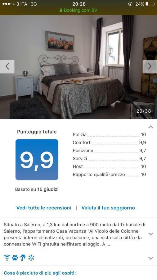 Casa Vacanza "Al Vicolo Delle Colonne" Салерно Екстериор снимка
